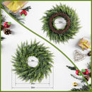 24" Real Touch Christmas Wreath with Lights – Pre-Lit Artificial Cedar Greenery Christmas Door Wreath, Realistic Christmas Wreath Outdoor for Front Door or Holiday Home Décor — 2