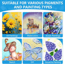 ESRICH Canvas for Painting 5x7, 8 Pack Stretched Small Canvases for Painting 2/5" Profile Primed Acid Free Painting Canvas for Kids for Oil Paint, Watercolor, Acrylic Paint, Gouache, Tempera. — 5
