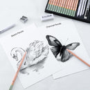 KALOUR 28 Pro Sketching Drawing Pencils Set – 14 Graphite Pencils (14B–5H), Charcoal Pencils, Erasers, Sharpener & Stumps – Complete Art Kit for Artists & Beginner — 2