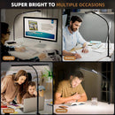 Motumen Led Desk Lamp for Home Office, Eye-Care Desk Light Clamp, Black — 6