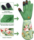 WANCHI Gardening Gloves, Durable and Comfortable Women's Long Garden Gloves…