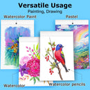 Hapikalor 9"x12" Watercolor Paper, 140lb/300gsm Water Color Paper, Black | 9" x 12" Pad — 7