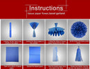 Red White Blue Party Decorations - 23pcs Tissue Paper Flower Pom Poms Tassel Garland Pennant Banner Flags Streamers Patriotic 4th of July American Independence National Day Graduation Birthday Decor — 4