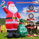 12FT Giant Christmas Inflatable Santa Claus with Cane Candy and Gift Bag Yard Decors, Easy Installation and Storage, Built-in Bright LED Lights for Xmas Outdoor Garden Lawn Holiday Party Decoration — 2