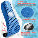 Ailaka Height Increasing Insoles for Men Women, 3 Heights Shock Absorbing - Blue, Heel Height: 3.5 Cm — 3