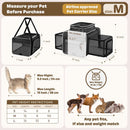 SHARLOVY Top and 2 Sides Expandable Cat Carrier 18x11x11 TSA Airline Approved