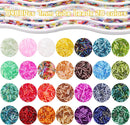 Tube Seed Beads 7mm Crafts Glass Bugle Beads with for Jewelry Making Embroidery Decoration (28 Colors, 8400pcs) — 2