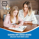 SCRIBBLEDO Dry Erase Sudoku for Kids Sudoku Puzzles for Adults All Ages 9”x12” White Board Easy Hard Sudoku Math Educational Game Whiteboard — 5