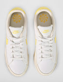 Nike Women's Court Legacy Next Nature Shoes - White/Soft Yellow/Sail — 5