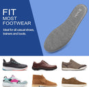 2 Pair -Shoe Inserts for Mens Memory Foam Insoles,Replacement Insoles for Work Boots Running Shoes, Cushion Shock Absorbing for Foot Pain Relief, Comfort Breathable Inner Soles 43Eu,US10 - Black/Grey — 5