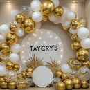 RUBFAC Gold Balloons Different Sizes Chrome Gold Balloon Arch Kit 129pcs — 7