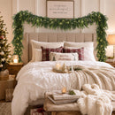 N&T NIETING 15FT Christmas Norfolk Pine Pre-Lit Garland with 125 LED Lights Real Touch Prelit Garland Christmas Greenery Garland for Table Mantle Fireplace Stairs Indoor Outdoor Xmas Decorations — 6