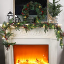 winemana 6 FT Pre-lit Artificial Christmas Garland with Lights for Mantle — 2