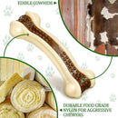 Sosation Bones Shaped Dog Toys for Aggressive Chewers, 2 Pack Christmas Dog…