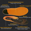 Arch Support Insert Women Men Plantar Fasciitis Insoles Standing All Day - Yellow — 7