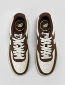 Nike Women's Court Vision Low Nubuck Shoes - Sail/Sail/Cacao Wow/Coconut Milk — 5