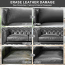 STARTSO WORLD Leather Recoloring Balm, Dark Gray Leather Repair Kit for Furniture, Leather Dye, Leather Color Restorer for Couches — 4