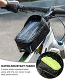 ROCKBROS Bike/Bicycle Phone Front Frame Bag, Waterproof, Tube Cycling Pouch — 4