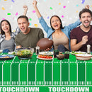 Gatherfun Football Party Decorations Disposable Tablecloth Plastic Touchdown Table Cover for Birthday Football Party Games Decoration 54 X 108Inch，2 Pack — 8