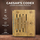 Project Genius: True Genius - Caesar's Codex, Wood Brainteaser Puzzle, Based on Ancient Artifacts, Play and Then Display, For Ages 14 and up — 2