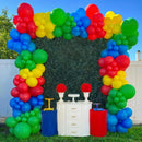 Red Yellow Blue Green Balloons, 60PCS Red Orange Blue Balloons, Rainbow Cartoon Theme Primary Color Latex Balloon for Kids Birthday Baby Shower Festival Carnival Circus Party Decorations Supplies | Red Orange Yellow | 12inch-60pcs — 4