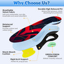 Arch Support Shoe Insole Insert Plantar Fascia Relief with Metatarsal Pad 4