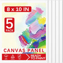 8x10 Canvas Boards for Painting, Primed Cotton Panels, 5 Pack | 8*10in-5Pack — 1
