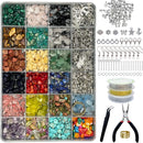 Xmada Jewelry Making Supplies Kit - 1587 PCS Beads, Crystal Beads, Jewelry Pliers, Beading Wire, Earring Hooks,… — 1