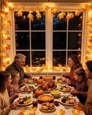 2-Pack Lighted Fall Garland, Total 16.4ft 40 LED Autumn String Lights — 7