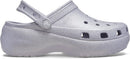 Crocs Women's Classic Platform Glitter Clog – Mauve Mist — 5
