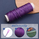 Waxed Thread, Upholstery Needle and Thread 32 Yards Purple | 32Yard — 5