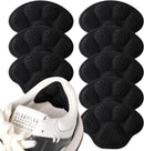 4 PRS 4D Cushioned Heel Grips - Pads for Big Shoes (Black) - B1-black — 1