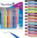 Paper Mate Flair Felt Tip Pens, Medium Point, Assorted Colors, 24 Count - Home, Office, Back to School, Teacher Supplies — 1