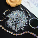1500 Pcs Crystal Glass Beads for Jewelry Making – 12 Styles Bicone, Rondelle, Cube, Teardrop & 3mm Spacer Beads, DIY… — 6