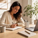 KIBAGA Aesthetic Pen Holder for Desk - Modern Concrete Pencil Holder & Cup — 6