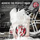 Adam’s Mega Foam Car Wash Soap (Gallon) – pH Neutral, Ultra Concentrated for Foam Cannon, Foaming Spray Gun, or Bucket – Safe for Wax, Sealants & Ceramic Coating – High Suds Car Cleaner — 6