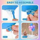 JOYYPOP 6 Sets 28 Inch Balloon Stand Kit, Balloon Holder Stickers Table Decoration Party Birthday Wedding Supplies Accessories | 6 Pack White — 4