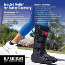Rapid Recover Tall Walking Boot, Fracture Boot, Medium — 6