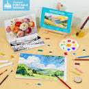 Pacocoast Small Watercolor Sketchbook 5.5"x8.5", 30 Sheets 140lb/300gsm | Teal — 6