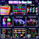 TSDATOWR 150Pcs Glow in the Dark Party Supplies for Kids and Adults — 2