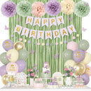 Fairy Lavender Birthday Decorations for Women Girls with Butterfly Stickers | Paste Purple — 1