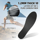 1 Pair Carbon Fiber Insole for Men & Women: 1.2mm Thick Rigid Shoe Insert Support Turf Toe, Foot Fractures, Hallux Rigidus & Limitus for Sports, Hiking, Trekking - Alternative to Post Op Shoe, 265mm — 5