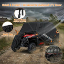 NEVERLAND UTV Cover Heavy Waterproof Denier Oxford Cloth for Polaris RZR Yamaha Can-Am Defender Kawasaki Ranger Cover 4-6 Passenger Black — 6