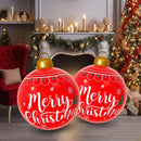 2PCS 24 Inch PVC Inflatable Decorations Balls Christmas Ornaments Christmas blow up yard decorations for outdoor indoor decor Inflatable Ornaments Hangable Balls Xmas Gifts — 5