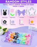 FIVEIZERO 480PCS Assorted Acrylic Beads for Jewelry & Bracelet Making — 2