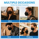 akgk KN95 Face Mask 50 PCS, Breathable Protection Masks, 5-Ply KN95 Black Masks, Cup Dust Safety Masks — 8