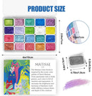 CraftyManor Mini Forestry Shifting Watercolor Painting Set, 40 Color Shifting Watercolor Paint Set, Shimmer Metallic Watercolor Paints Set, Glitter Watercolor Paint, Solid, Matisse & Rococo Style | Matisse+Rococo 40 Colors — 2
