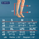 JOBST UltraSheer Knee-High Compression Stockings for Women - Open Toe - Medical Compression 20-30 | Natural | X-Large — 2