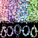 210-270PCS Assorted Acrylic Bead Charms,Cute Beads for Bracelet 4 Colors A — 1