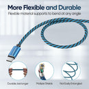 Teyssor USB C to USB C Cable, Type-C Charger Cable 10FT 5Pack 60W, USBC to USBC Fast Charging Cable for Phone 17/16/ 15 Series, Type C Charger Cable for Samsung S24/S24+, MacBook, Pad Pro/Air 5